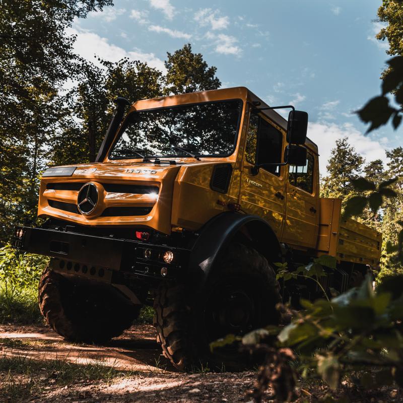 04zoom mercedes classe g et unimog les photos officielles des retrouvailles entre les deux légendes tout terrain