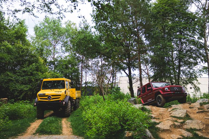 20zoom mercedes classe g et unimog les photos officielles des retrouvailles entre les deux légendes tout terrain