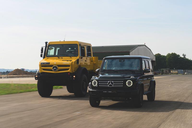 29zoom mercedes classe g et unimog les photos officielles des retrouvailles entre les deux légendes tout terrain